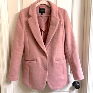 EXPRESS Pink Blazer Coat Size XXS
